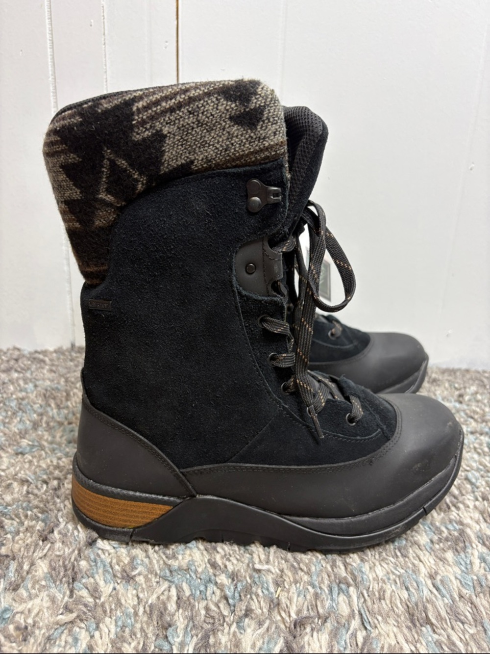 Muck Boot Womens 9 Apres Ii Black Horse Lace Up Winter Glacier Trek New